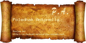 Polednak Antonella névjegykártya